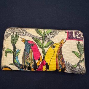 Sakroots Wallet Bird and Floral Print